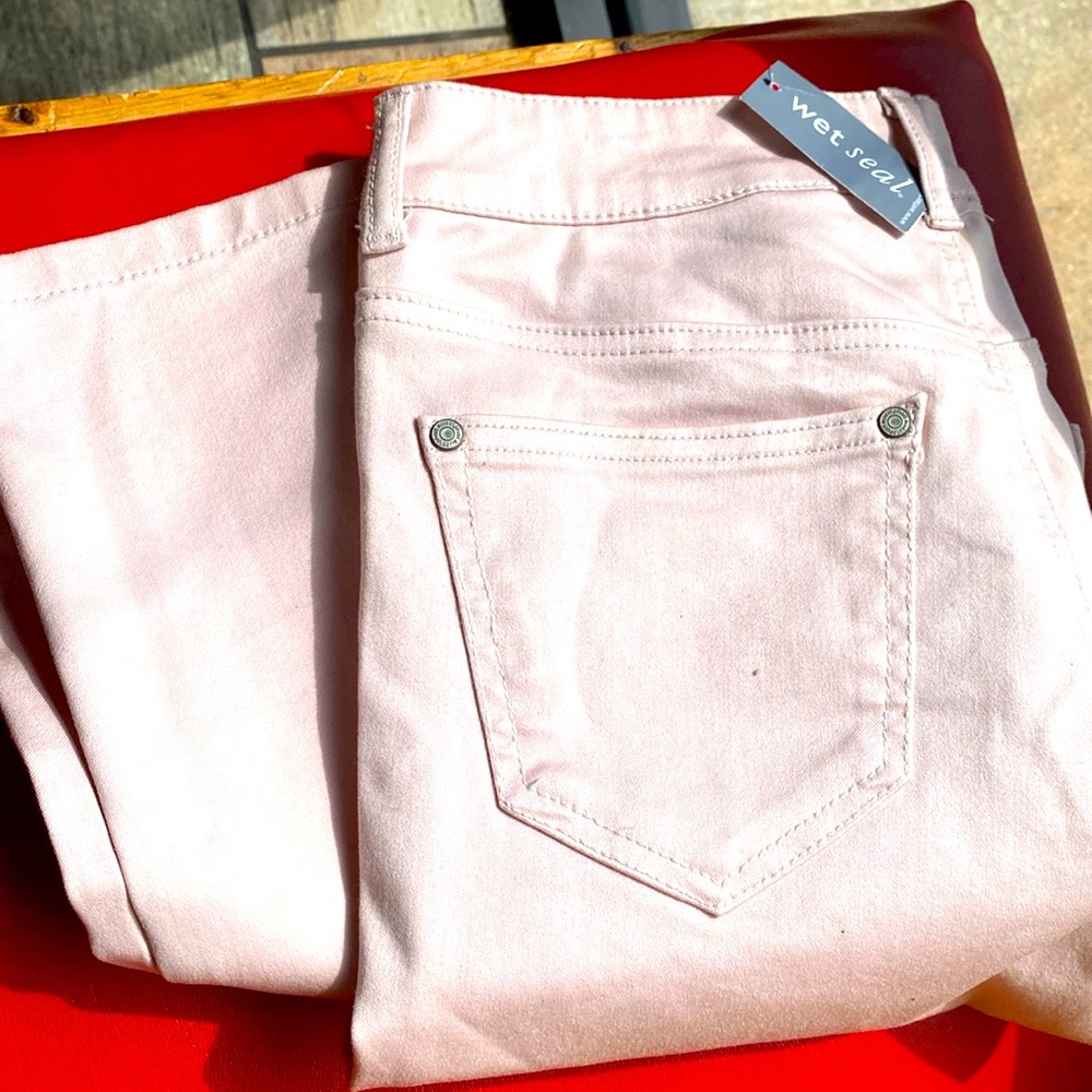 Blue Asphalt Pink jeans size large new with tags